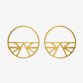 Aretes Ibiza 43 Mm Dorado