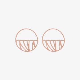 Aretes Perroquet 43 Mm Oro Rosa