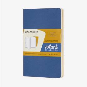 Libreta Volant Pequeña Rayas Azul/Amarillo