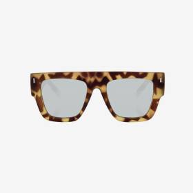 Gafas Soleil Carey Verde Lente Plateado Espejo