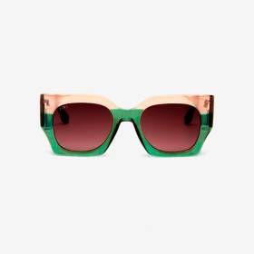 Gafas Matt Verde Rosado Lente Beige