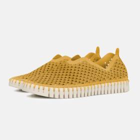 Tenis Confortables Para Mujer Tulip Dorados 38