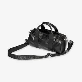 Duffel Pequeño Ligero Negro Metalizado