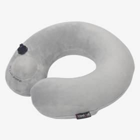 Cuello De Viaje Inflable Gris