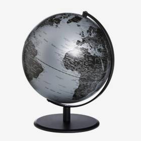Globo Planet Plata/Negro