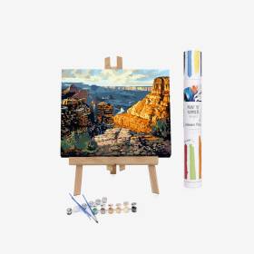 Kit De Arte Con Guía Numerada 40X50 Dancing Rock