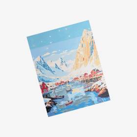 Kit De Arte Con Guía Numerada 21.5X28 Islas Lofoten