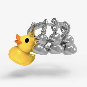 Llavero Familia De Patos Amarillo