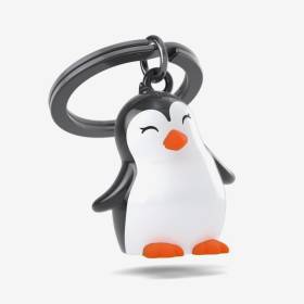 Llavero Pingüino Blanco / Negro