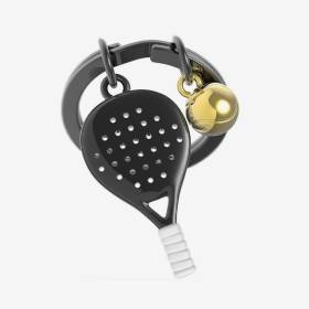 Llavero Raqueta De Padel Negro