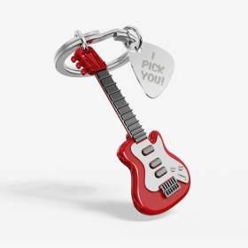 Llavero Guitarra Eléctrica Rojo