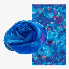 Bufanda Suave De Diseño Francés Blue Palette