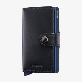 Billetera Compacta Negro Azul
