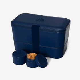 Lonchera Nestable 1,5L Azul Oscuro