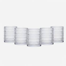 Set X6 Vaso Jupiter Dof Cristal 10Oz