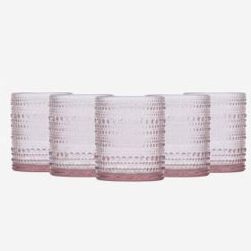 Set X6 Vaso Jupiter Dof Rosa 10Oz