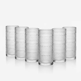 Set X6 Vaso Jupiter Collins Cristal 10.8Oz
