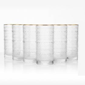 Set X6 Vaso Jupiter Collins Dorado 10.8Oz
