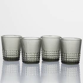 Set X6 Vaso Malcolm Dof Gris 11Oz