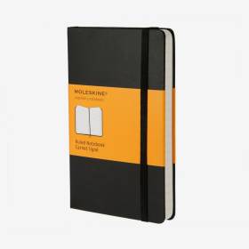 Cuaderno Pequeño Rayas Negro Hc