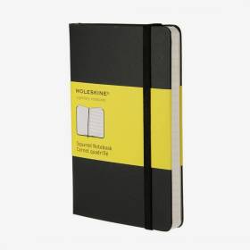 Cuaderno Pequeño Cuadros Negro Hc