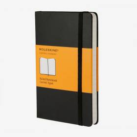 Cuaderno Grande Rayas Negro Hc