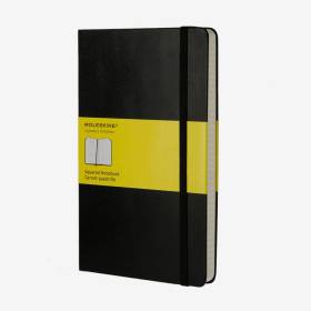 Cuaderno Grande Cuadros Negro Hc