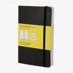 Cuaderno Pequeño Cuadros Negro Sc